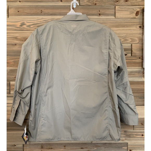 TRU-SPEC 24-7 Series Khaki Field Tactical Long Sleeve Zip Up Shirt Men's Sz XL - Picture 7 of 14
